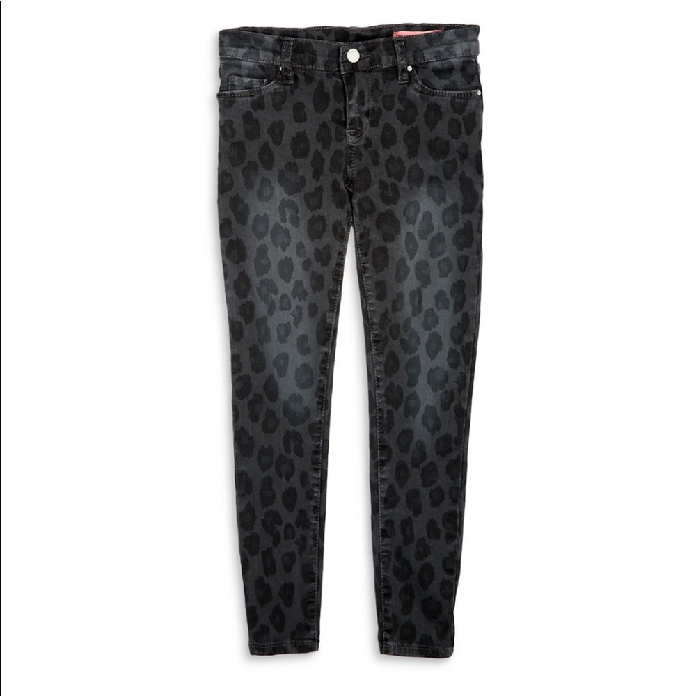 NWT Blank NYC Girl’s Distressed Leopard Spot Skinny Jeans Sizes 8